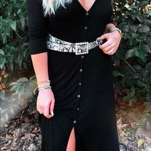 Long black dress